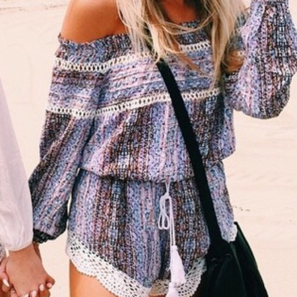 LF purple romper